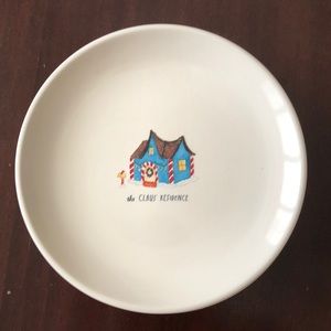 Set of 4 Rae Dunn Northpole appetizer plates